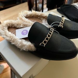 Brand New - A New Day Rebe Faux Fur Mules 6.5
